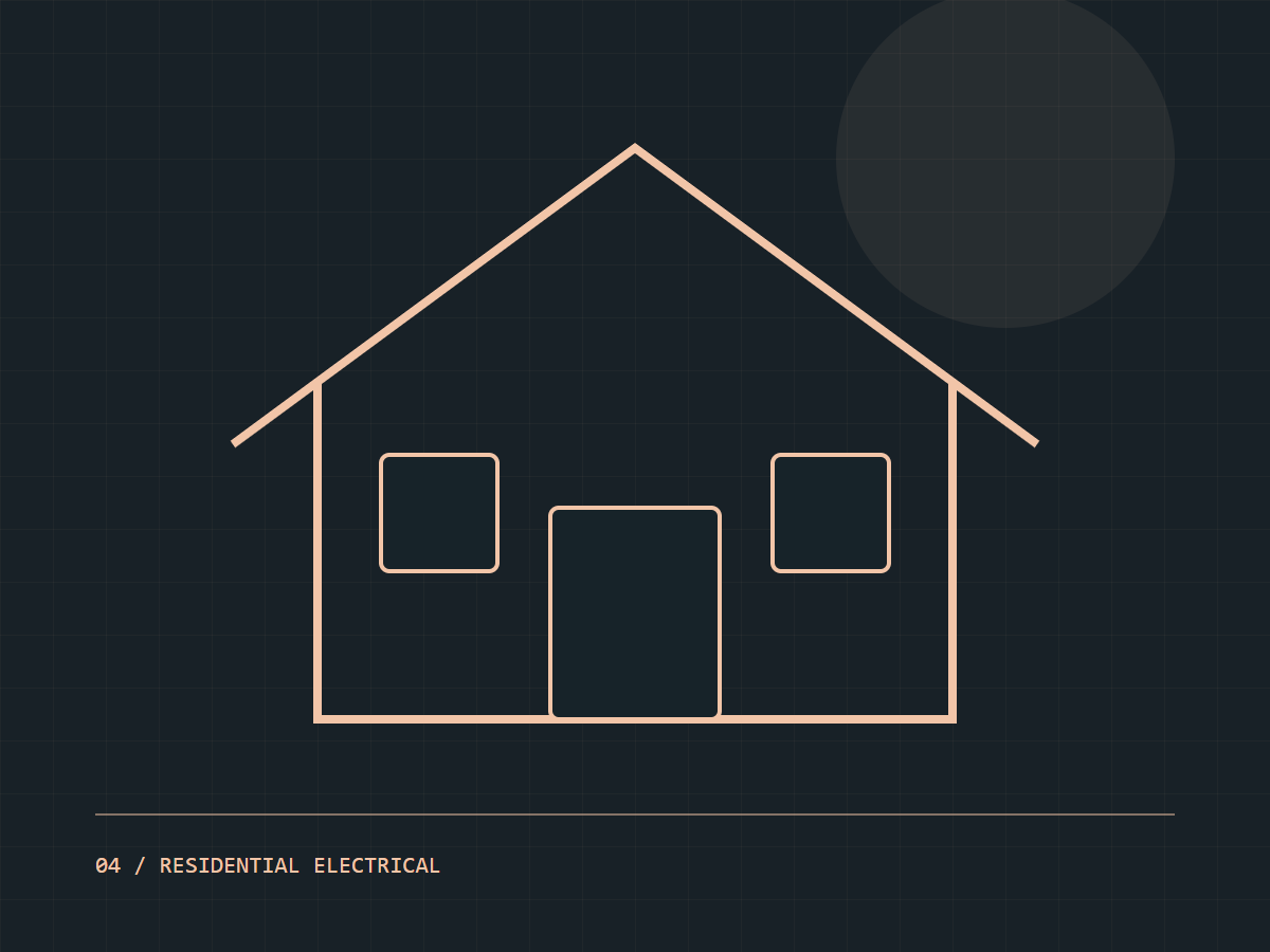 Residential Electrical conceptual illustration